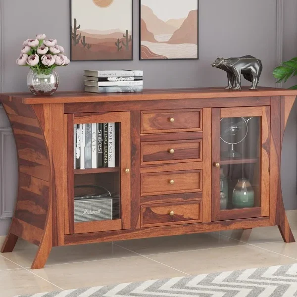 Reveka Sheesham Wood Sideboard and Cabinets