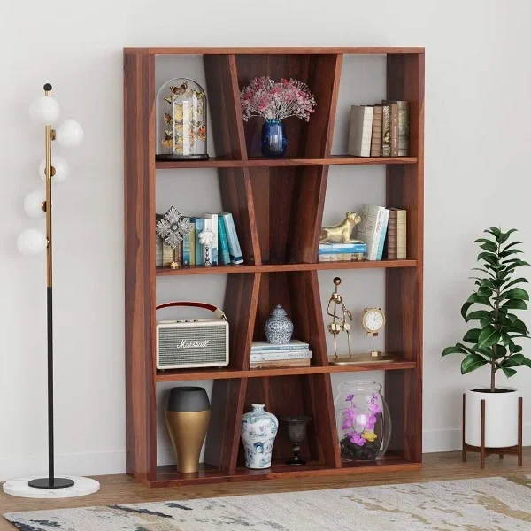 Scarlet Solid Wood Acacia Book Shelf