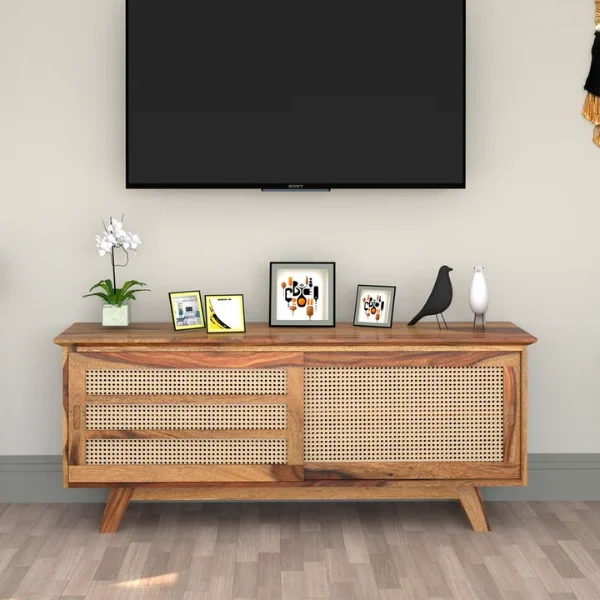 Sheesham Wood TV Unit in Natural wood