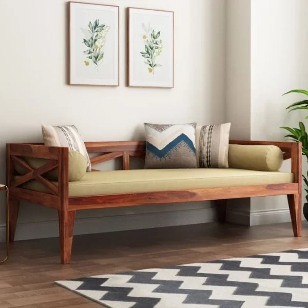 Wooden Divan with Mattress