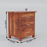 Bedside table, Sheesham wood bedside table, Cane bedside table with drawers, Solid wood nightstand 2 drawer, Premium Sheesham side table, Modern cane nightstand,