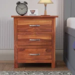 Bedside table, Sheesham wood bedside table, Cane bedside table with drawers, Solid wood nightstand 2 drawer, Premium Sheesham side table, Modern cane nightstand,