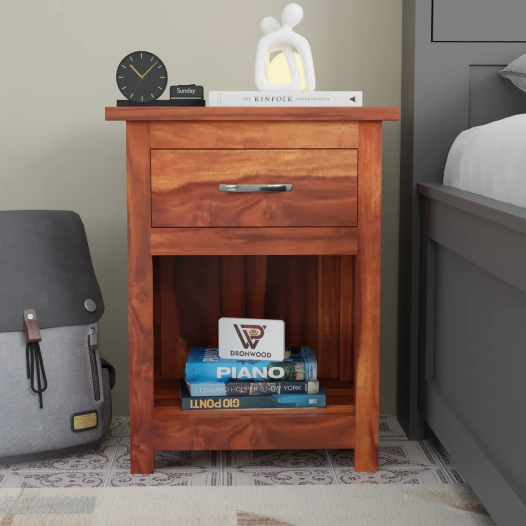 Bedside table, Sheesham wood bedside table, Cane bedside table with drawers, Solid wood nightstand 2 drawer, Premium Sheesham side table, Modern cane nightstand,