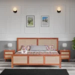 rattan king size bed, rattan queen size bed, king size bed, queen size bed