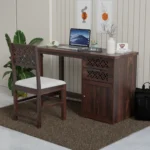 computer table, Office desk, Sheesham wood computer table, Solid wood study table with drawers, CNC drawer office desk, Wooden computer table for home, Premium Sheesham work from home desk,