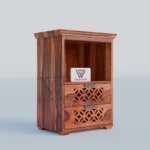 Bedside table, Sheesham wood bedside table, Cane bedside table with drawers, Solid wood nightstand 2 drawer, Premium Sheesham side table, Modern cane nightstand,