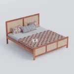 rattan king size bed, rattan queen size bed, king size bed, queen size bed