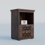Bedside table, Sheesham wood bedside table, Cane bedside table with drawers, Solid wood nightstand 2 drawer, Premium Sheesham side table, Modern cane nightstand,