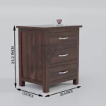 Bedside table, Sheesham wood bedside table, Cane bedside table with drawers, Solid wood nightstand 2 drawer, Premium Sheesham side table, Modern cane nightstand,