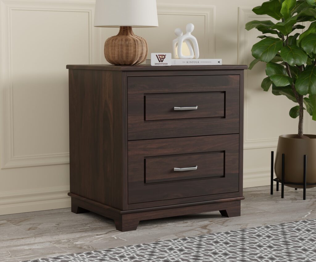 Bedside table, Sheesham wood bedside table, Cane bedside table with drawers, Solid wood nightstand 2 drawer, Premium Sheesham side table, Modern cane nightstand,
