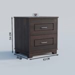 Bedside table, Sheesham wood bedside table, Cane bedside table with drawers, Solid wood nightstand 2 drawer, Premium Sheesham side table, Modern cane nightstand,