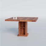 Dining Set, 4 seater dining set, Dining set, Sheesham wood 4 seater dining set, Solid wood square dining table with chairs, Premium Sheesham dining table 4 seater, Wooden dining set with cushioned chairs, Compact 4 seater dining table for apartment,