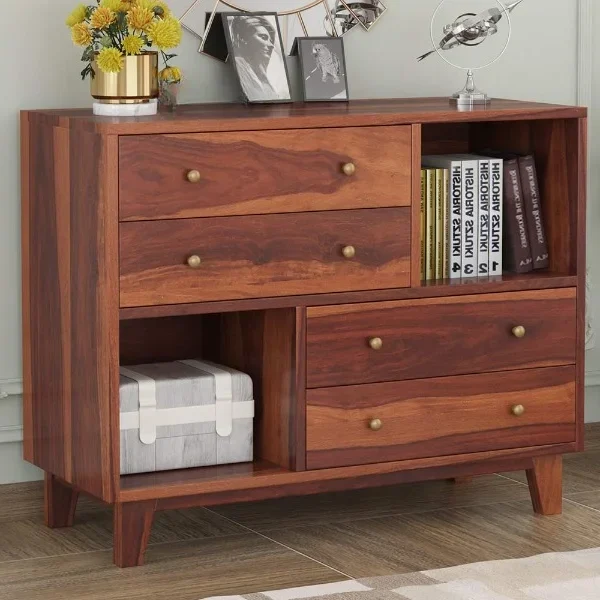Amoli Sheesham Wood Chest of Drawer