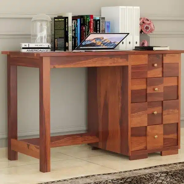 Dnnas Zik Zak Sheesham Wood Study Tables