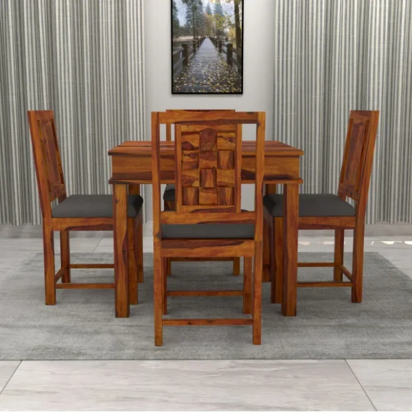 Hovner 4-Seater Dining Table Set