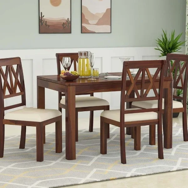 Joanne 4 Seater Dining Set with Cushion