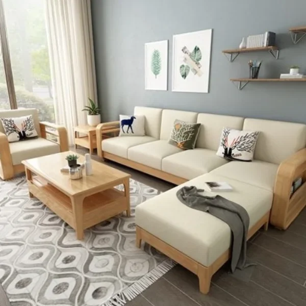 L Shape Sofa  Modern Sofa Set Design  Sheesham Wood