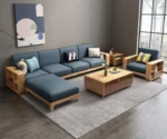 L Shape Sofa Modern Sofa Set Design Sheesham Wood (8)