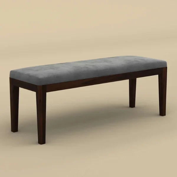 Sheesham Wood Bench With Cushion
