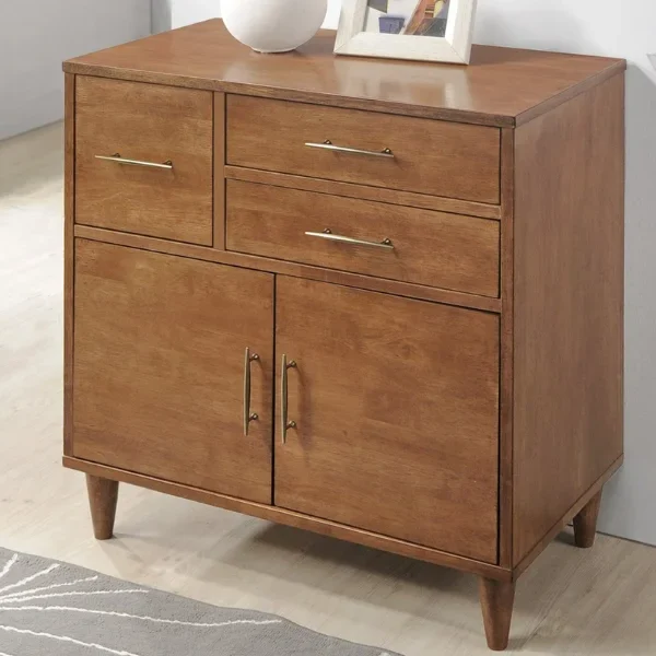 Teak Entry Way Cabinet