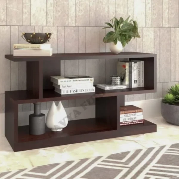 Wooden Console Tables with 2 Shelf Storage